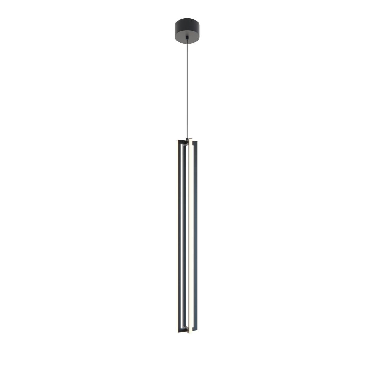 Cass 4 in. LED Pendant Light Black finish