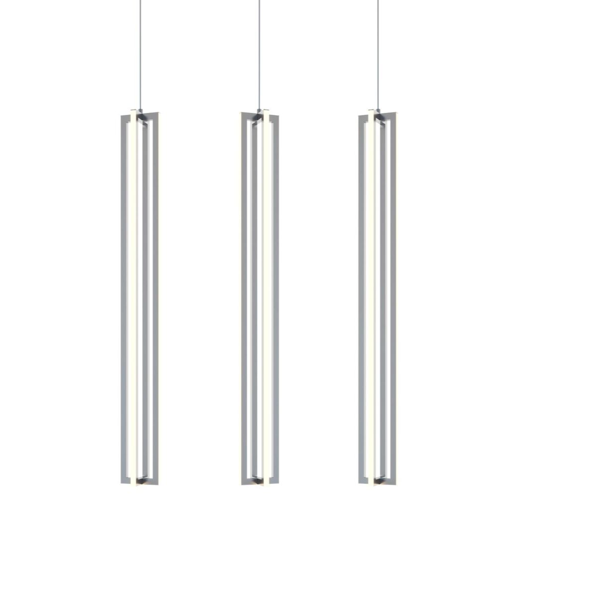 Cass 36 in. LED Pendant Light Satin Nickel finish - Bees Lighting