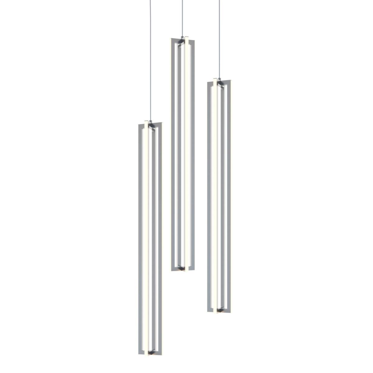 Cass 18 in. LED Pendant Light Satin Nickel finish - Bees Lighting