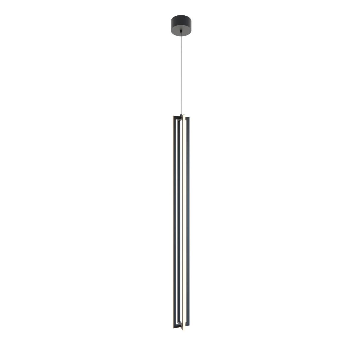 Cass 4 in. LED Pendant Light Black finish