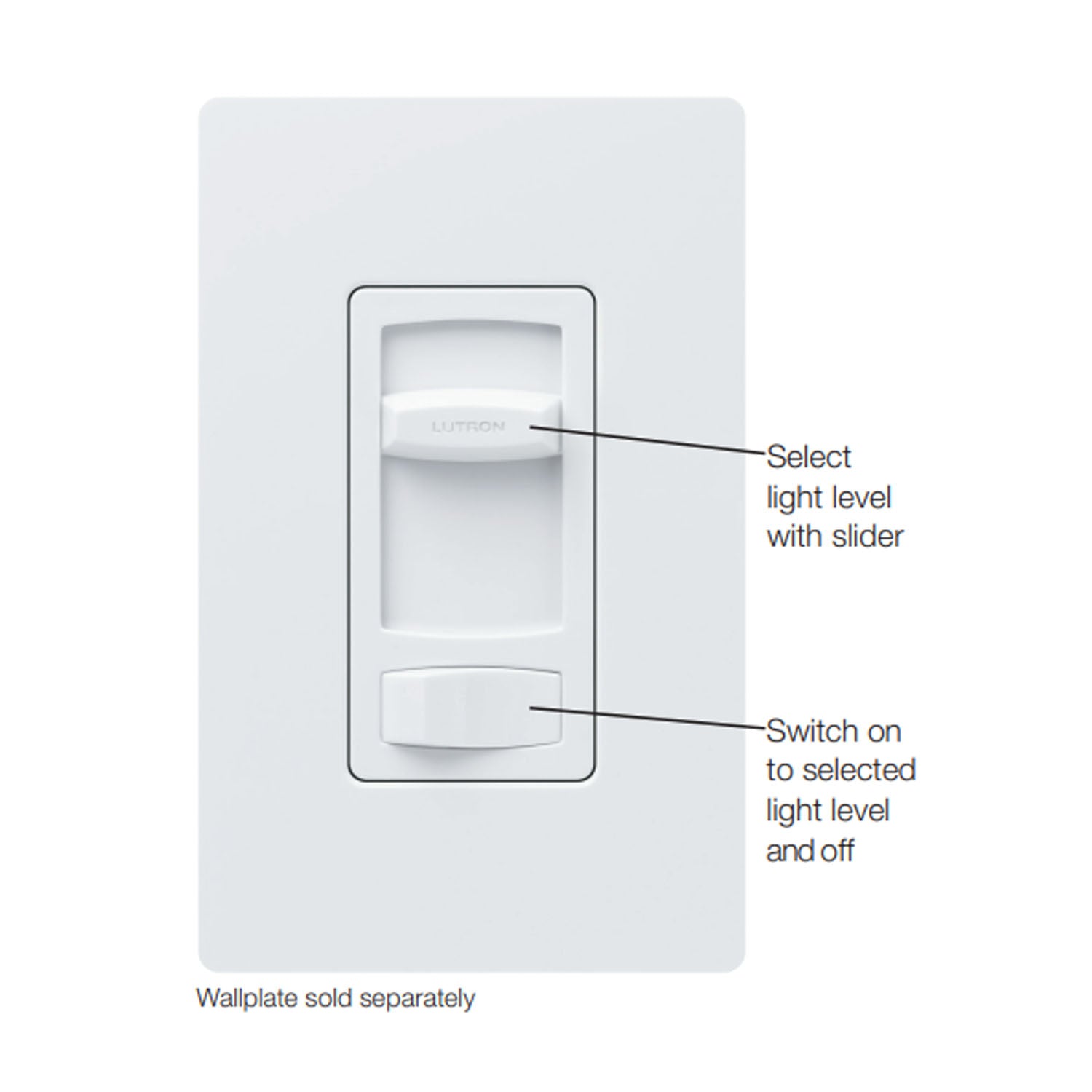 Skylark Contour 3-Way Dimmer Switch, 1000W INC/800W MLV, White