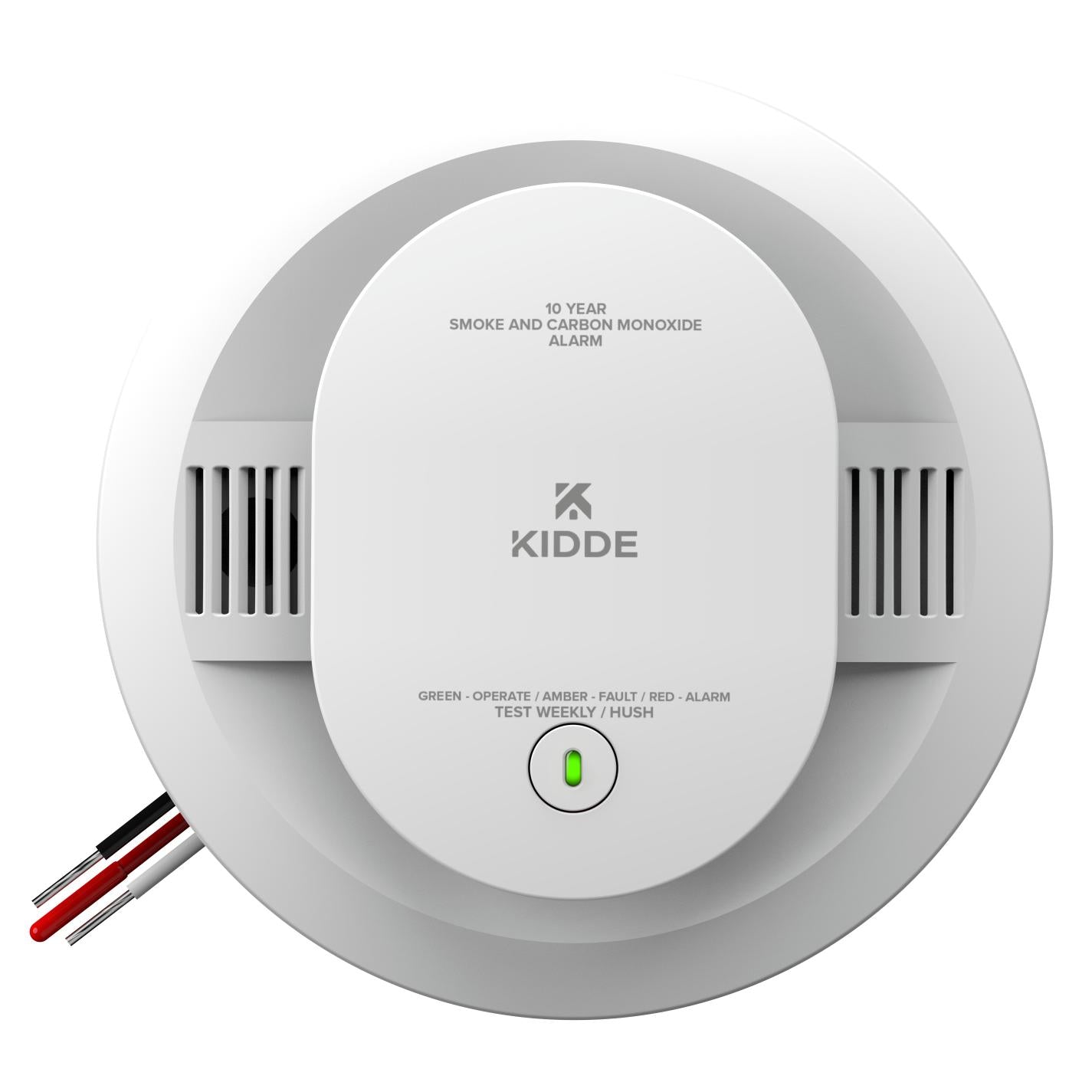 FireX Hardwired+10-Year Battery Backup Smoke & Carbon Monoxide Detector, Voice Alerts