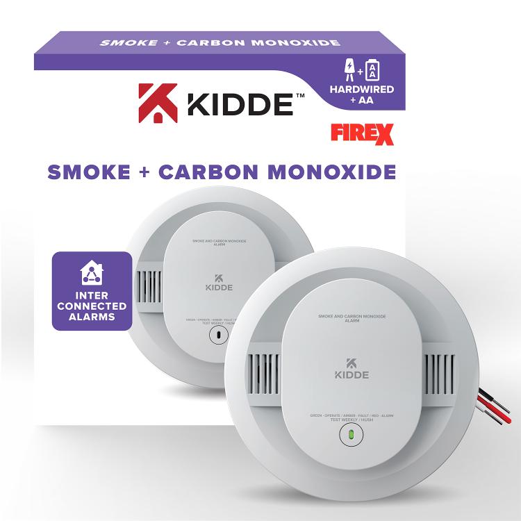 FireX Hardwired+AA Battery Backup Smoke & Carbon Monoxide Detector