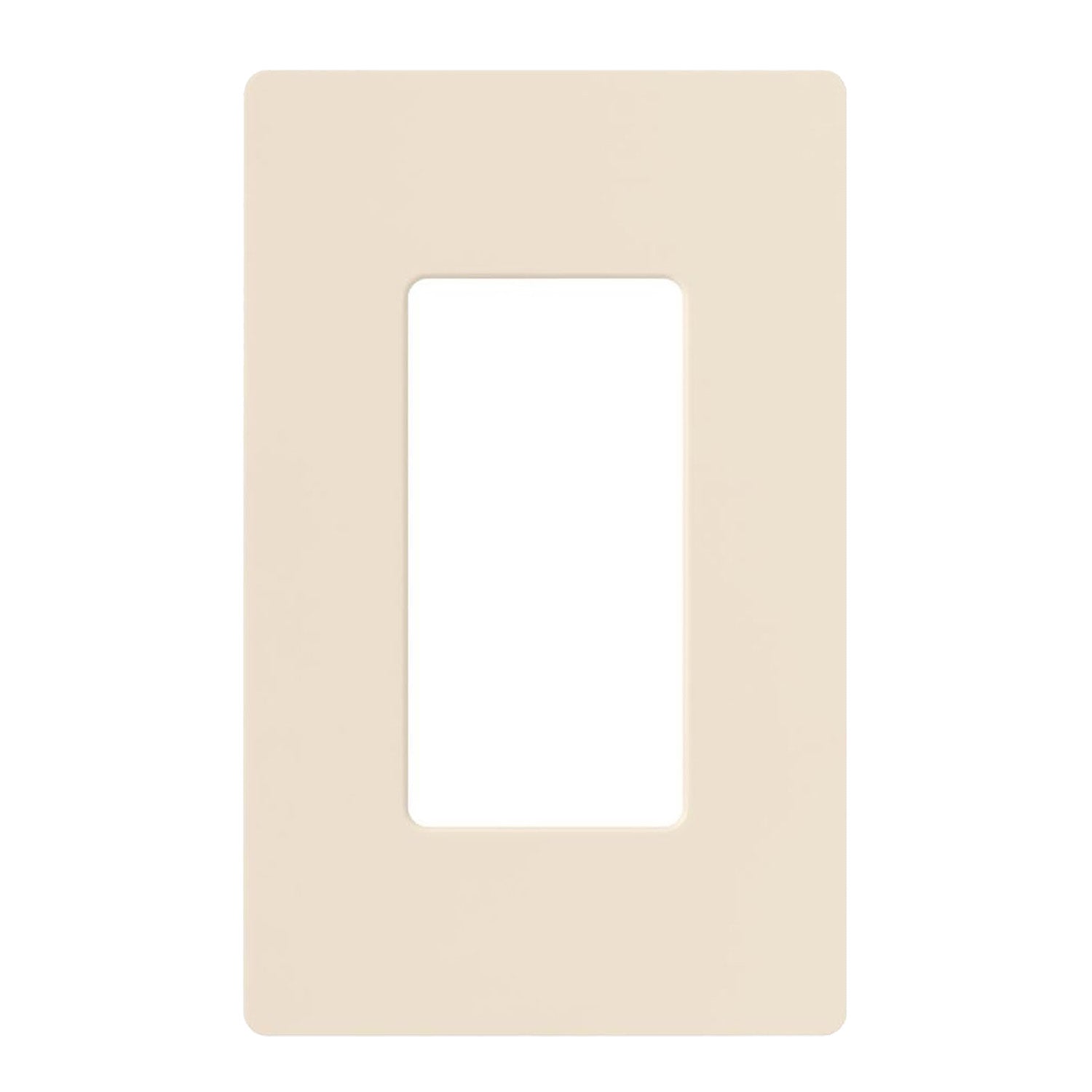 Claro 1-Gang Decorator Rocker Wall Plate, Light Almond