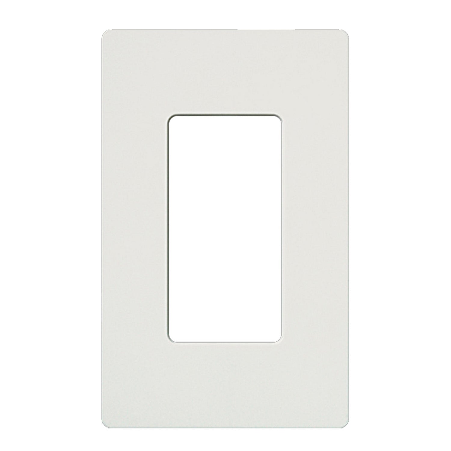 Claro 1-Gang Decorator Rocker Wall Plate, White