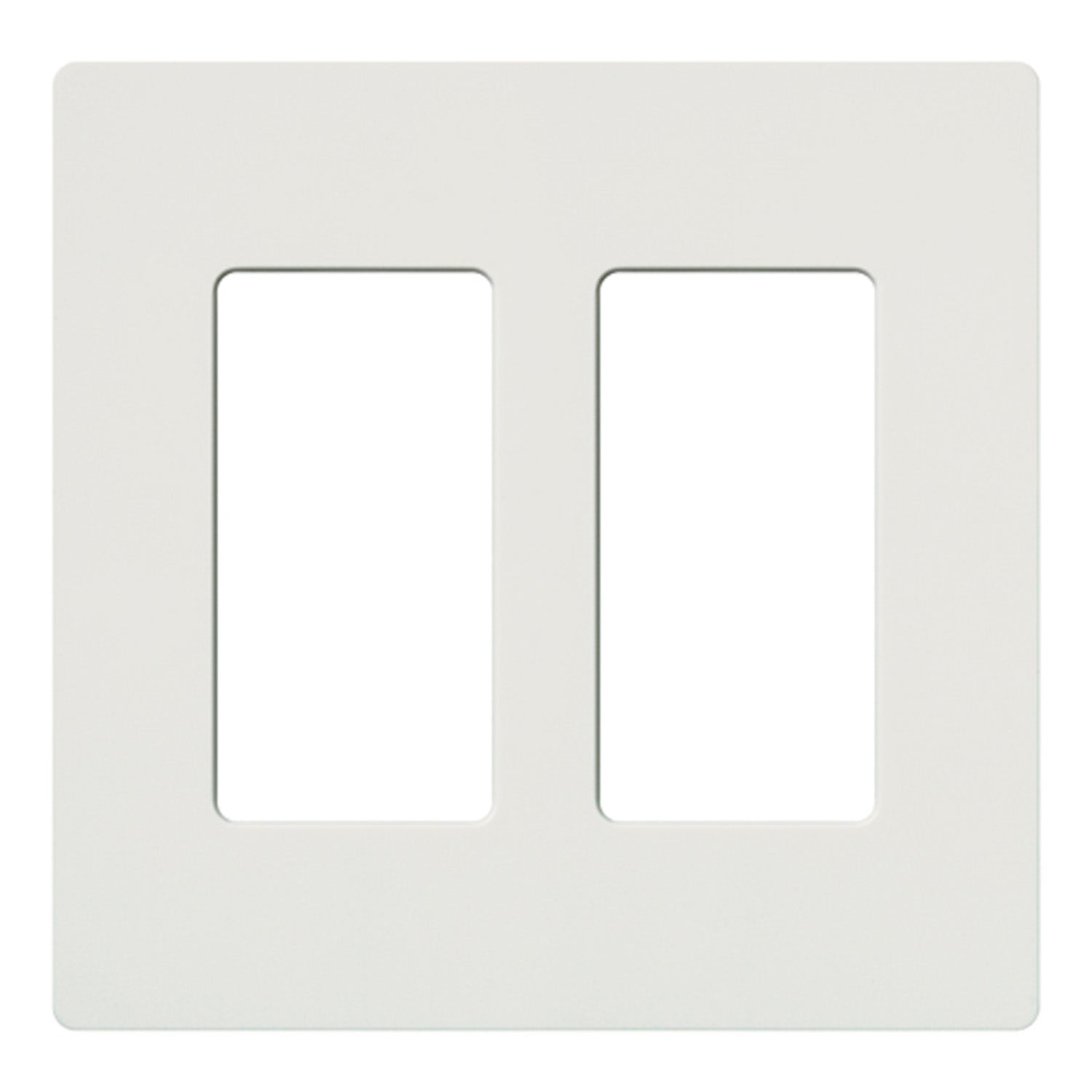 Claro 2-Gang Decorator Rocker Wall Plate White - Bees Lighting