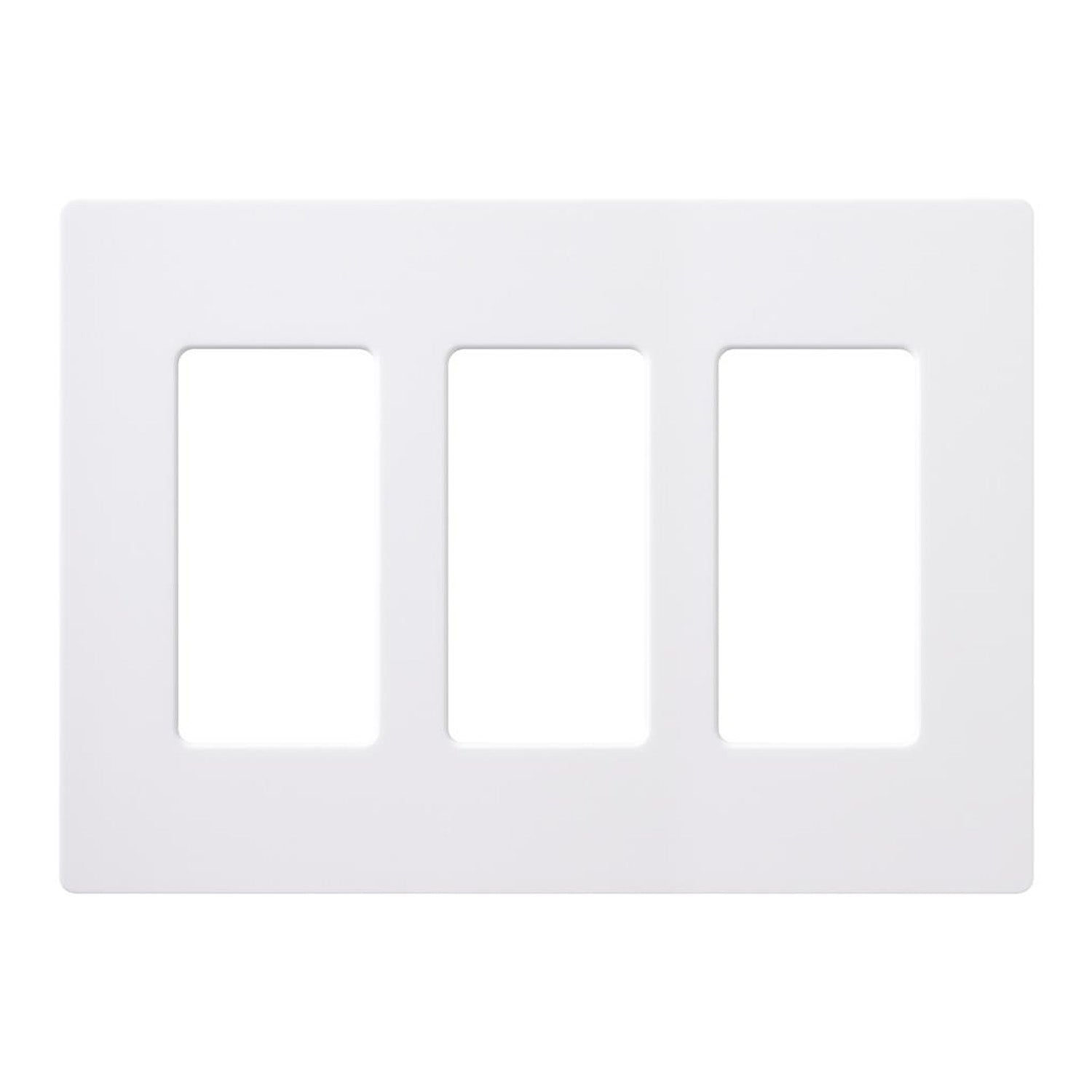 Claro 3-Gang Decorator Rocker Wall Plate White - Bees Lighting