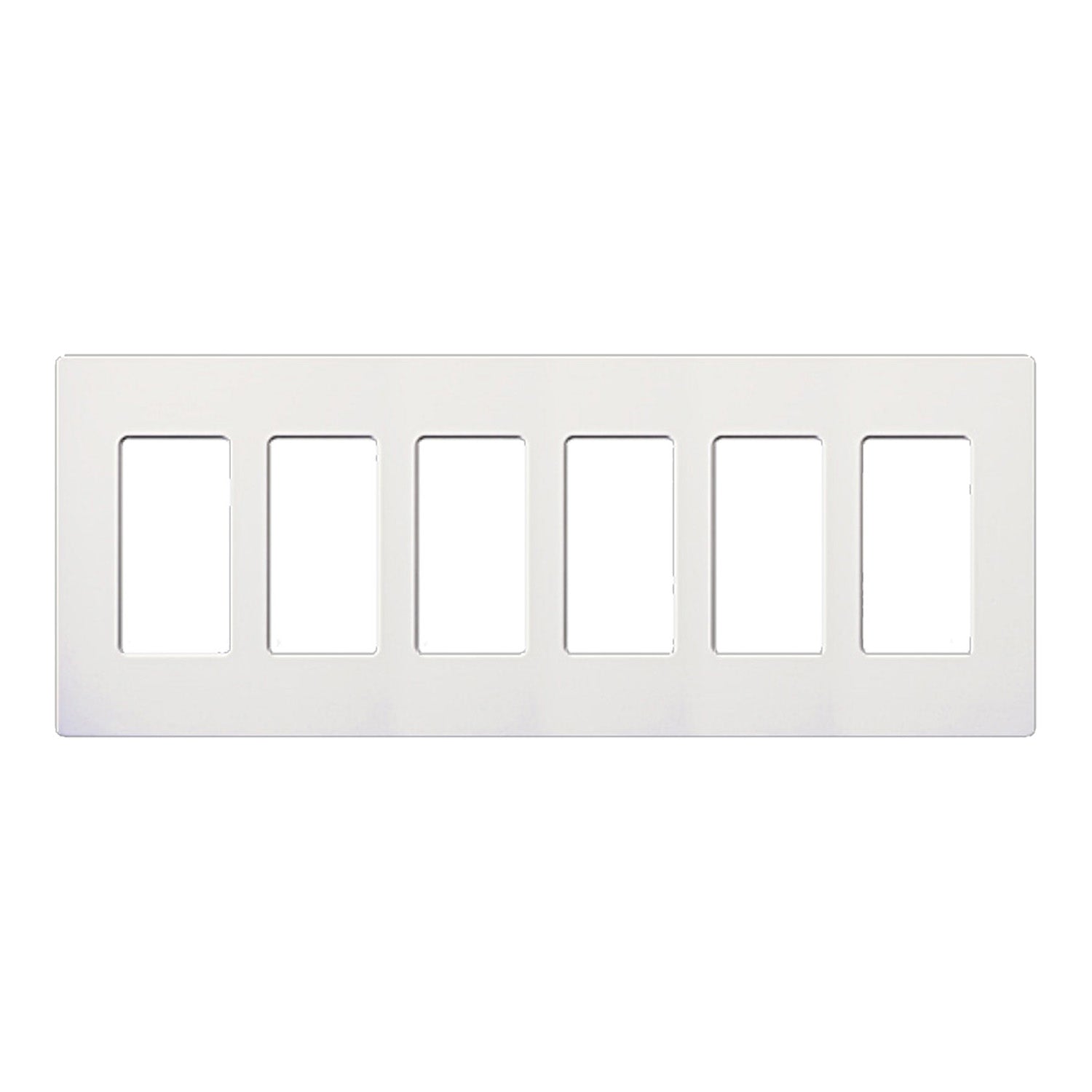 Lutron Claro 6-Gang Decorator/Rocker Wall Plate