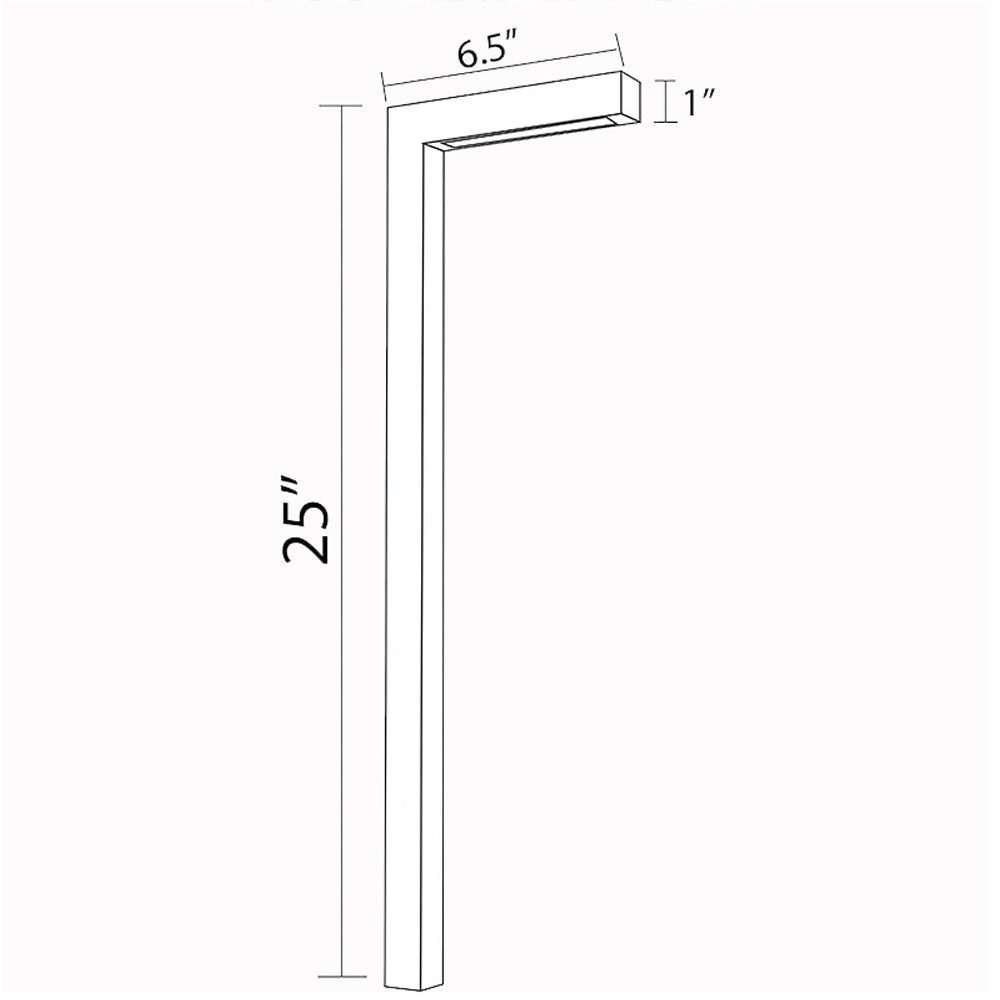 12V LED Landscape Modern Linear Path Light 20.5" Natural Brass - Bees Lighting