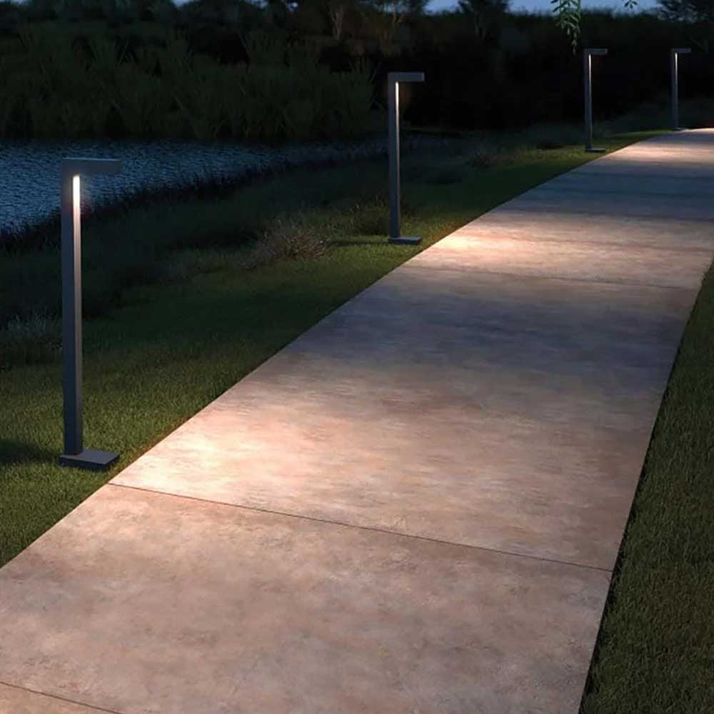 12V LED Landscape Modern Linear Path Light 20.5" Natural Brass - Bees Lighting