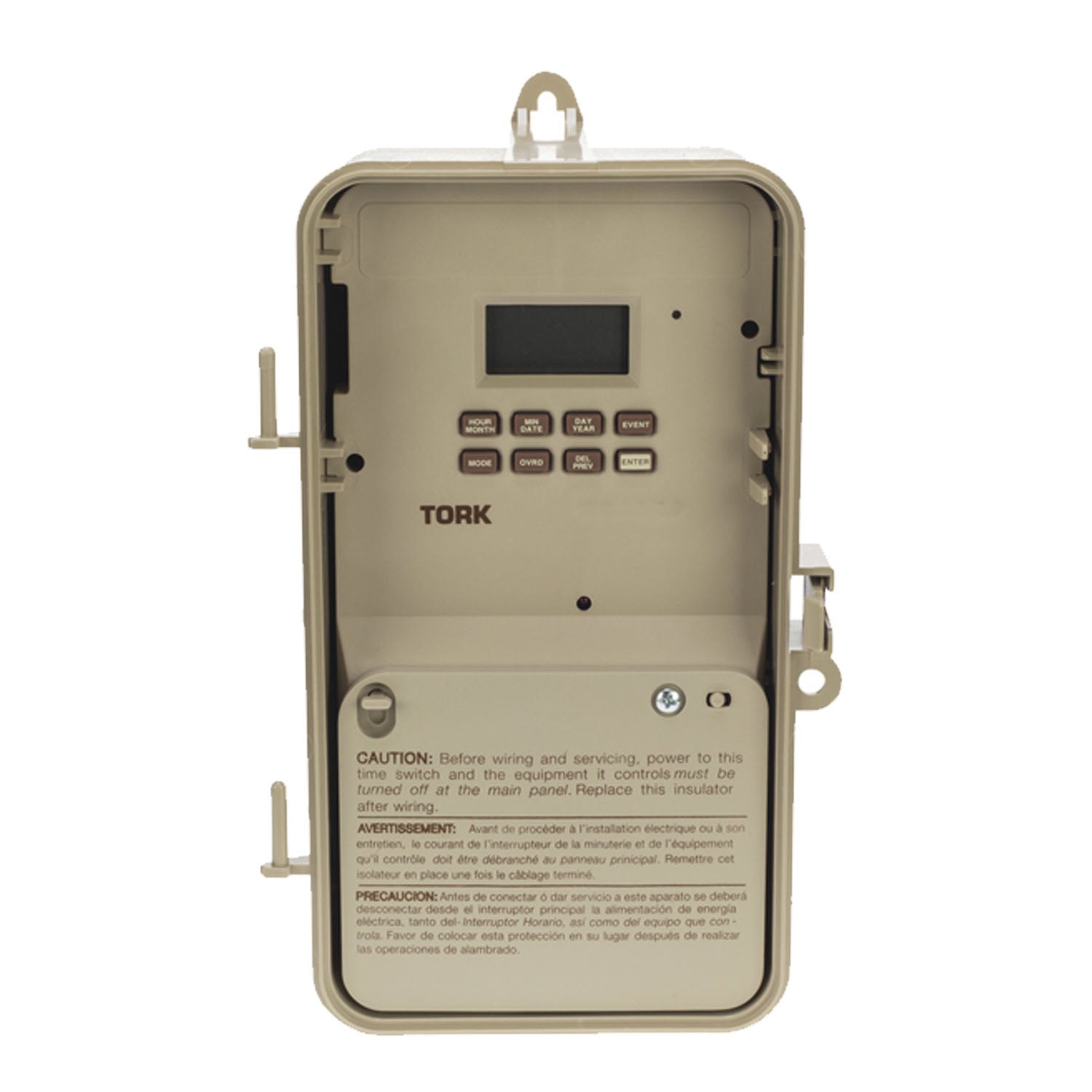 Tork 20-Amp 7-Day 2-Channel 120-277V SPDT Digital Timer with Holidays Outdoor Enclosure