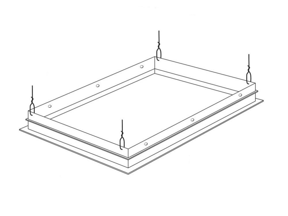 Drywall Grid Adapter for Recessed fixture 2 x 4 - Bees Lighting