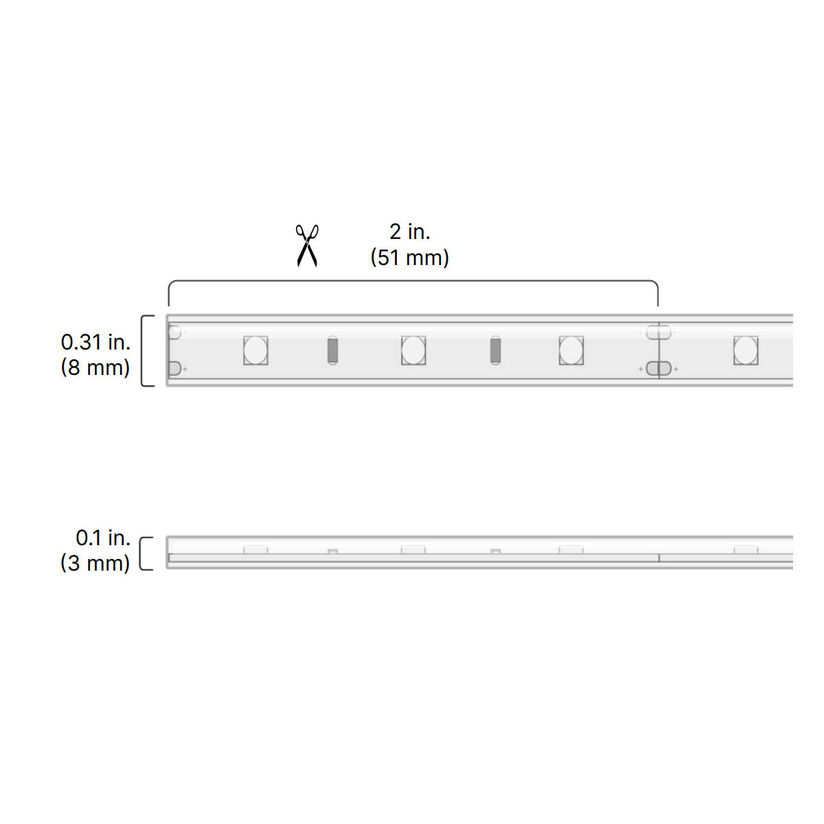 BLAZE Wet Location LED Strip Light, 100ft Reel, 2700K, 107 Lumens per Ft, 12V - Bees Lighting