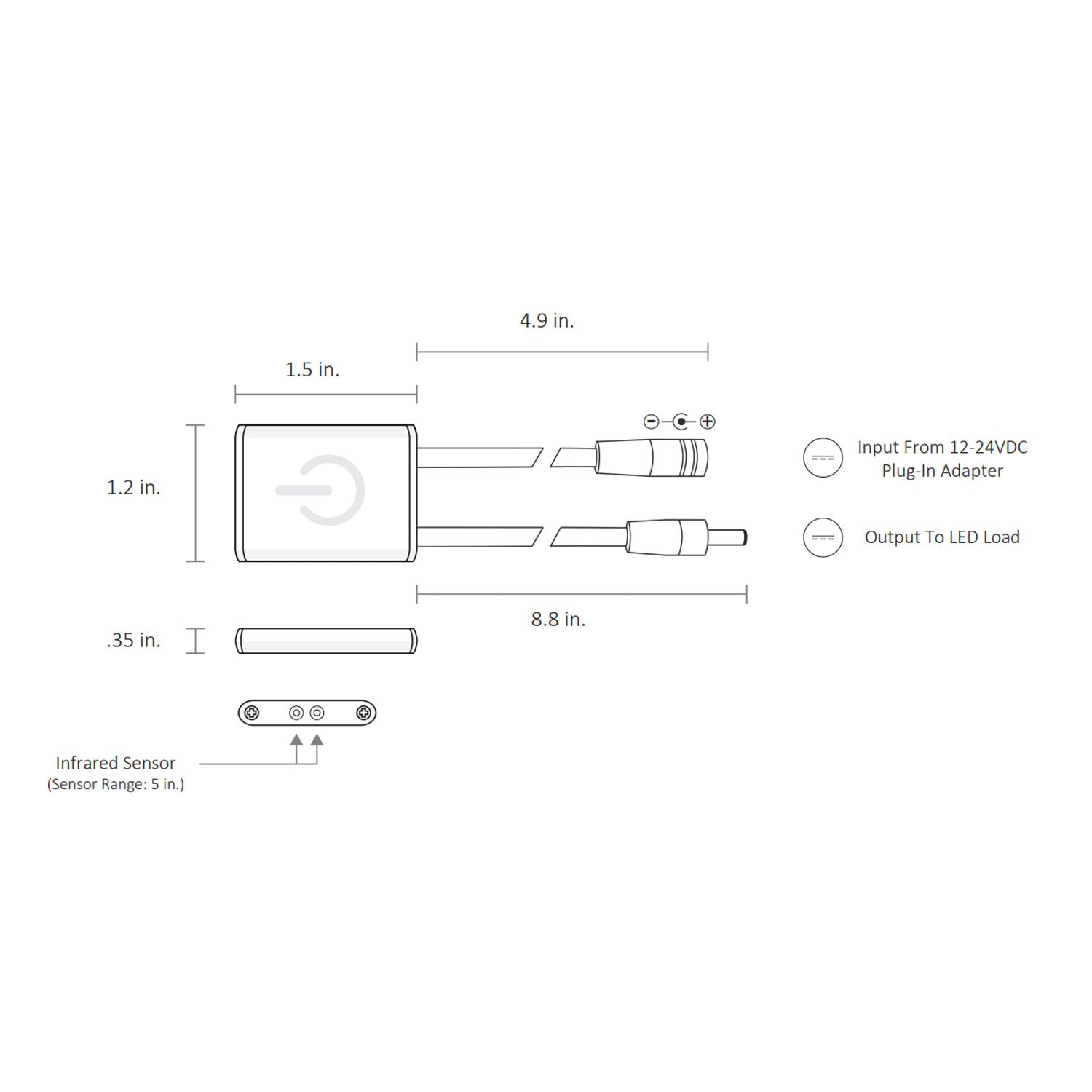 Infrared LED On/Off Switch