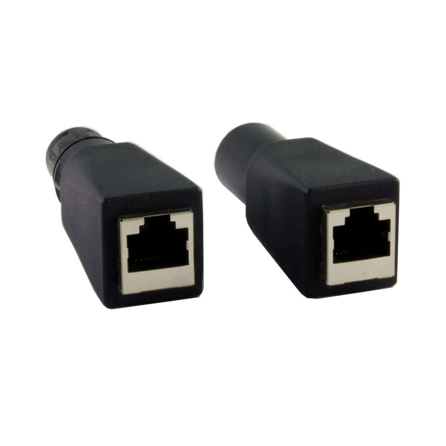 XLR-3 to RJ45 Adapter Connector Pair