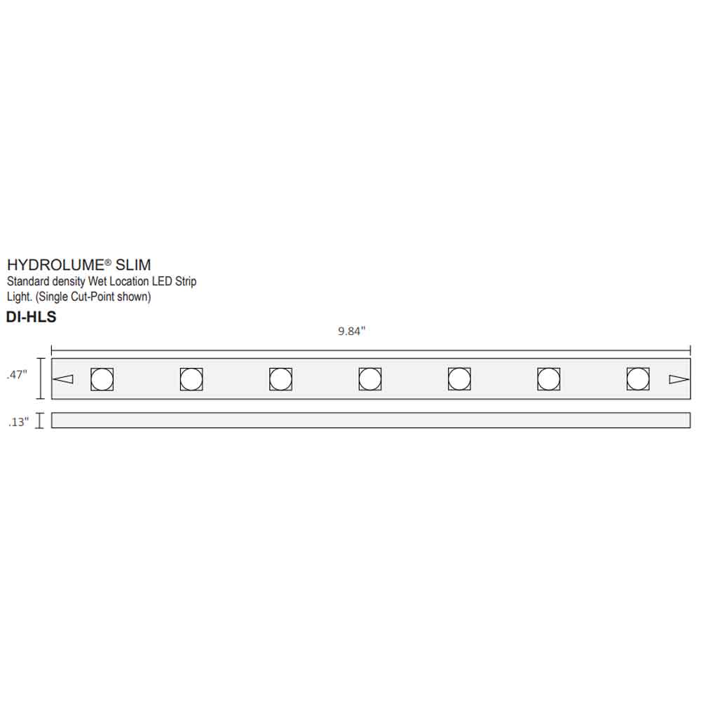 Hydrolume Slim Wet Location LED Tape Light 65ft Reel 120 Lumens per Ft 24V