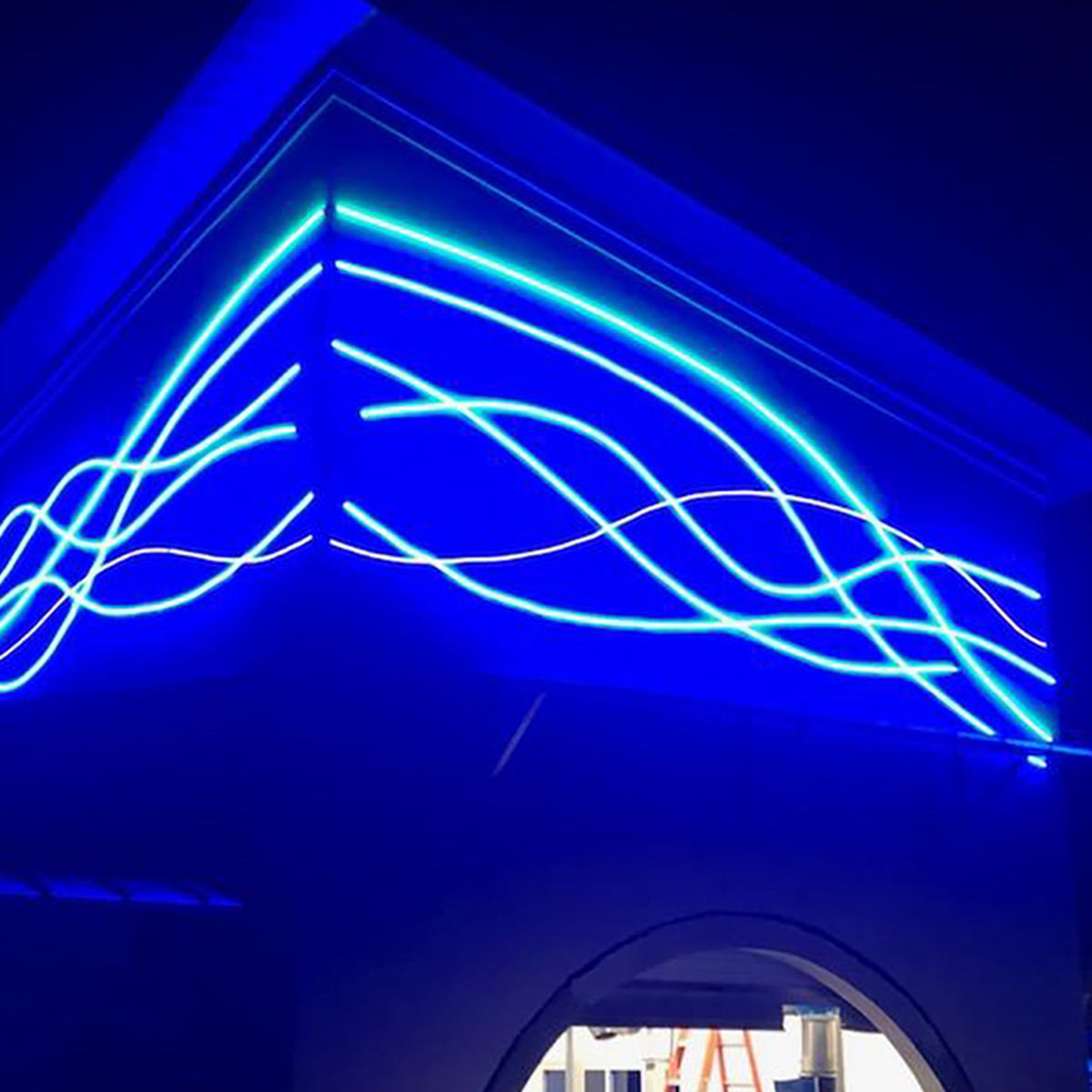 16ft Neon Blaze Flexible LED Lighting, Blue, 24V, Side Bending