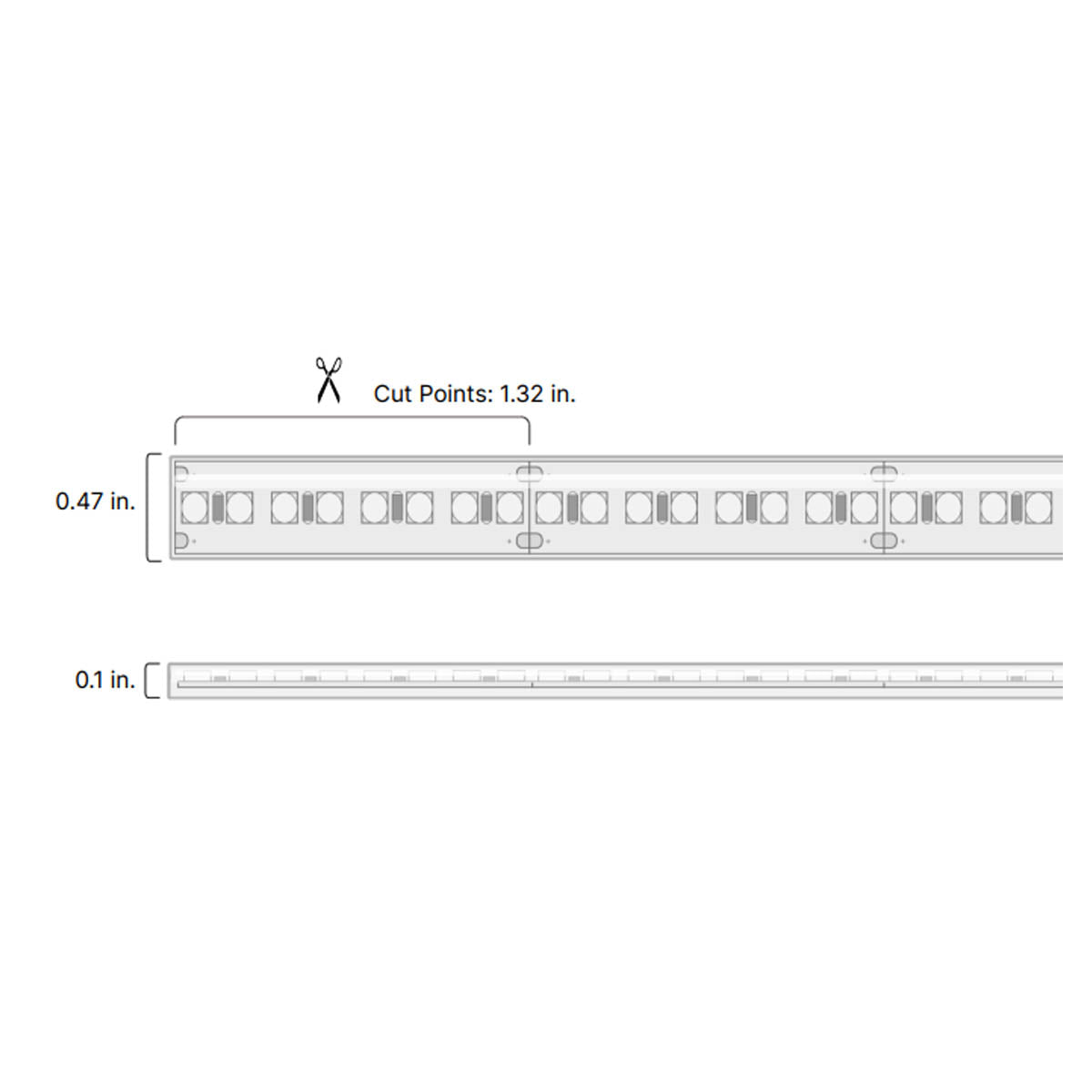 Valent X High Density LED Strip Light, 16ft Reel, 3500K, 534 Lumens per Ft, 24V, IP65 Wet locations