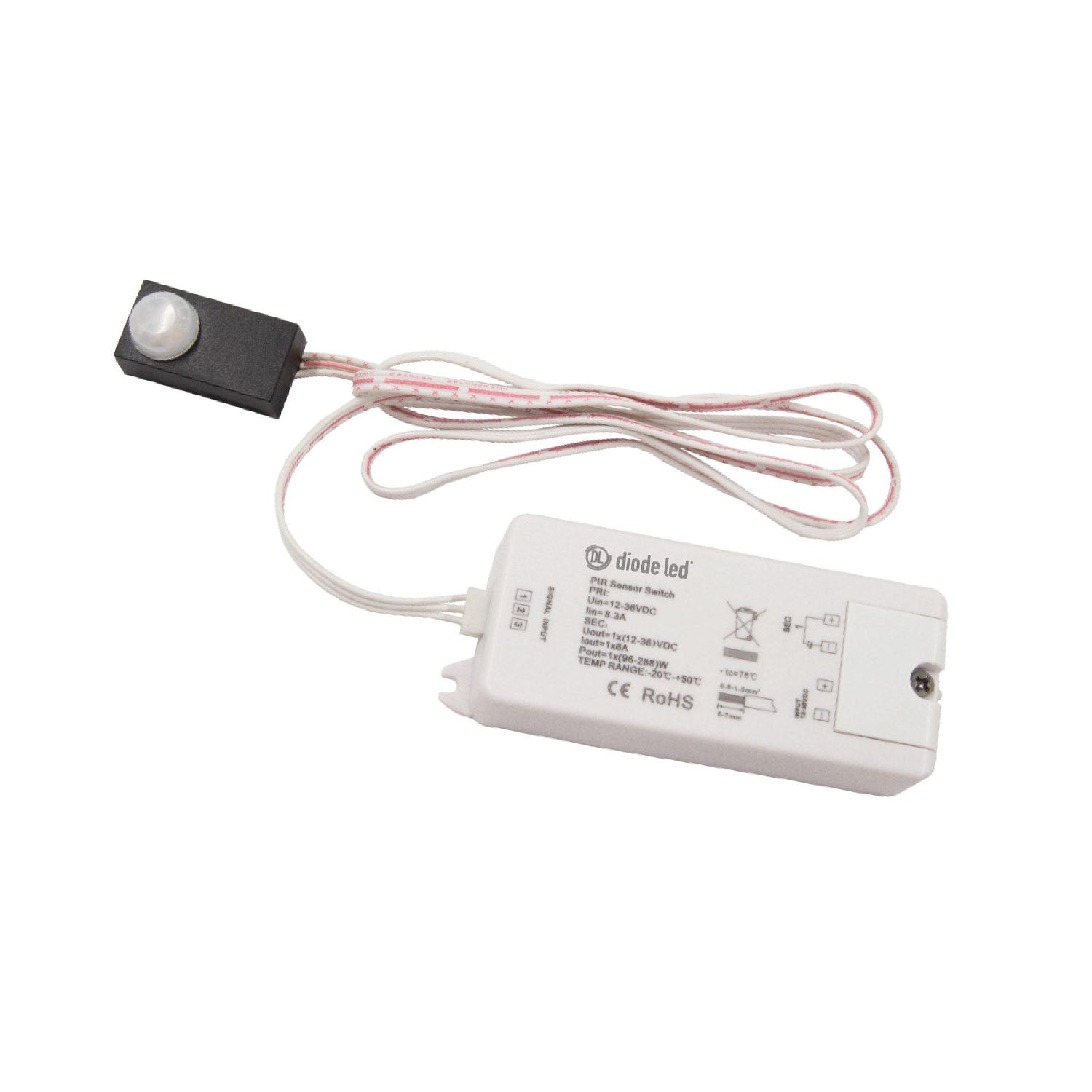 Occupancy Sensor Switch for 12-24V DC LED Tape lights and fixtures