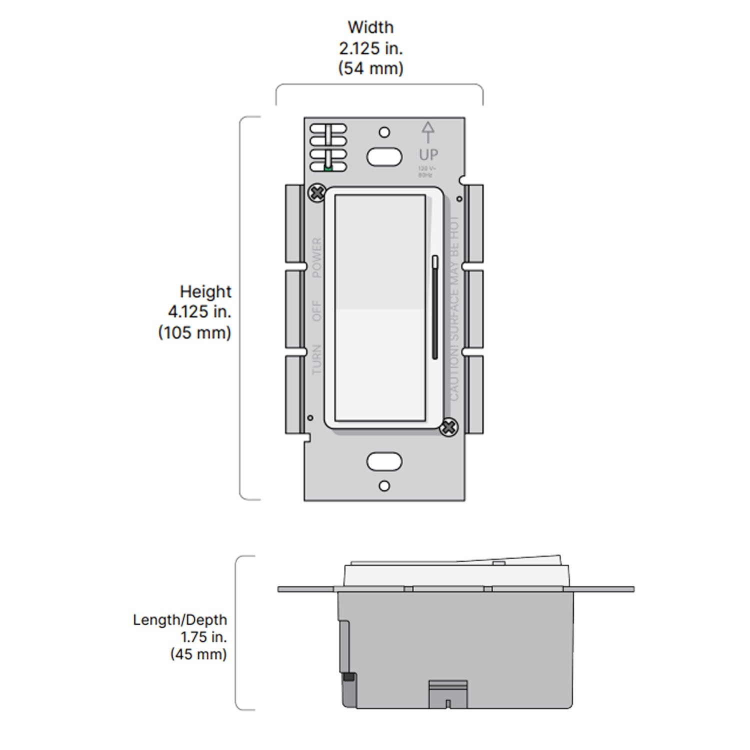 SWITCHEX+ 60 Watts, 24VDC LED Driver and Dimmer Switch