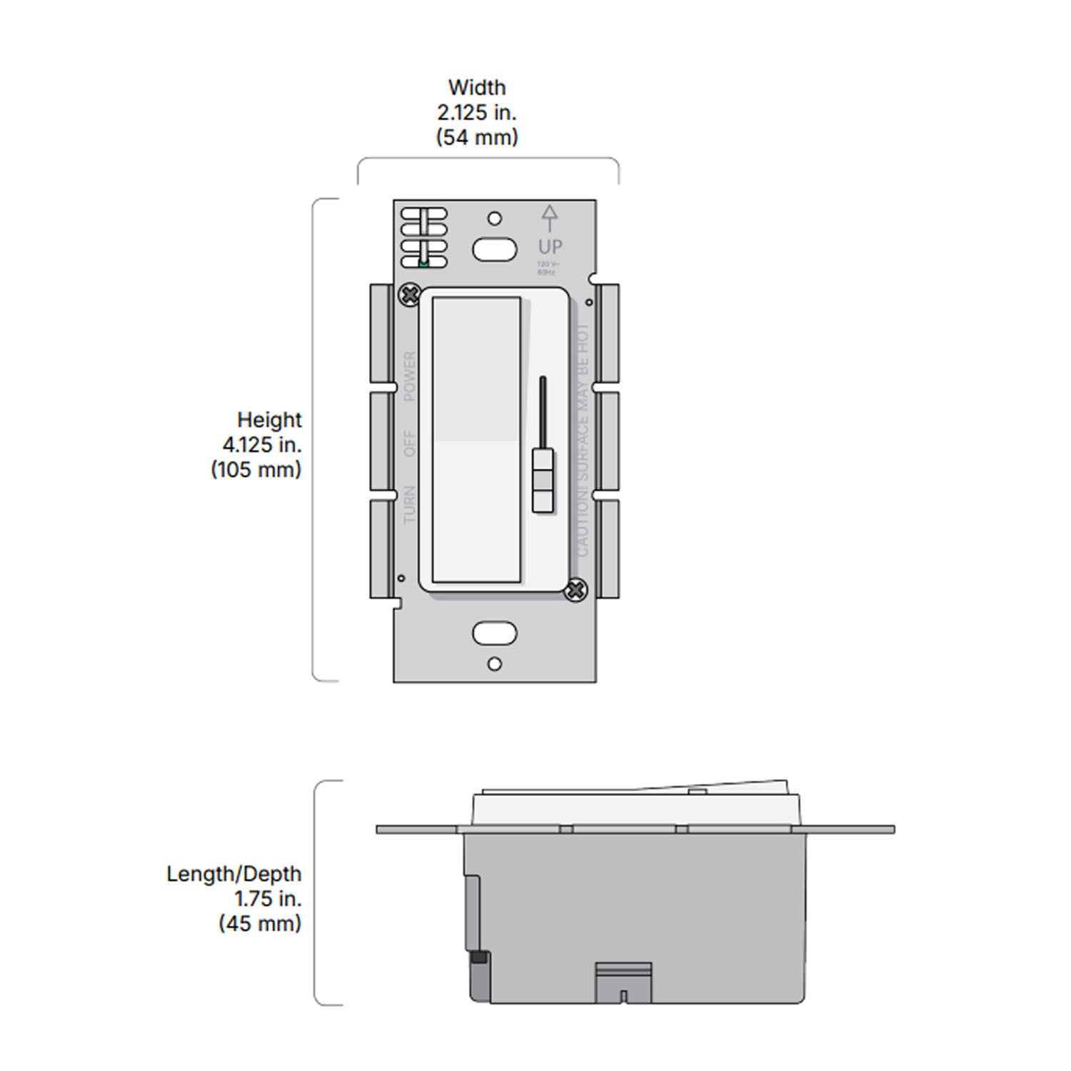 SWITCHEX+R1 60 Watts, 24VDC LED Driver and Dimmer Switch