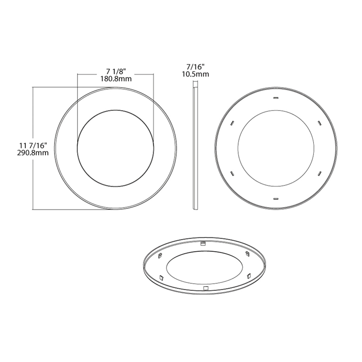 Goof Ring 8"-10" for Commercial Downlights - Bees Lighting