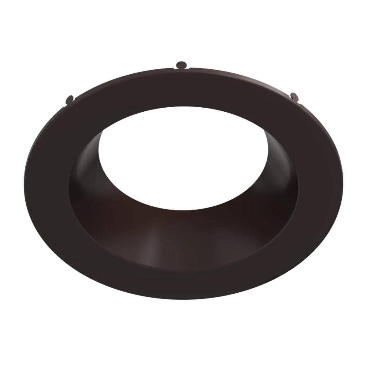 8" Round Trim for Commercial Downlights, Smooth Bronze Finish - Bees Lighting