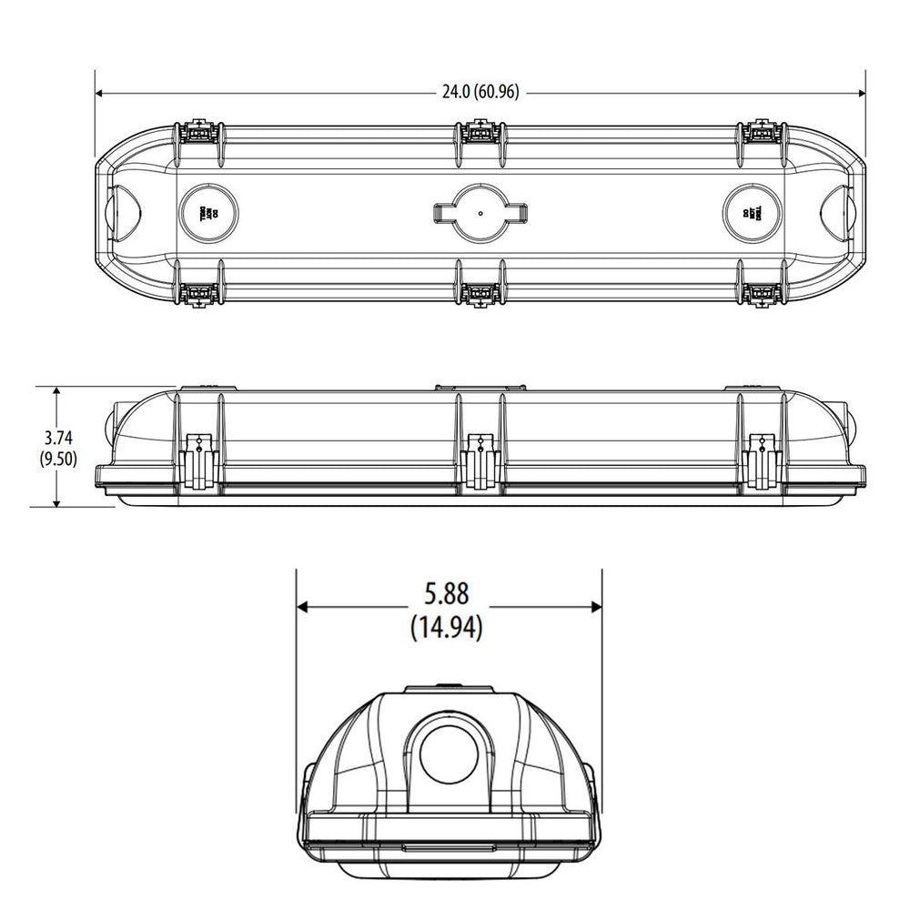 Lithonia DMW2 - 4000LM - 4000K - 2ft LED Vapor Tight - Bees Lighting