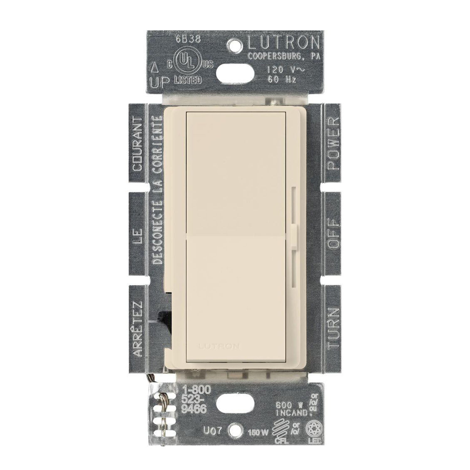 Lutron DVCL-253P Diva LED+ Dimmer Switch, 250-Watt - Bees Lighting