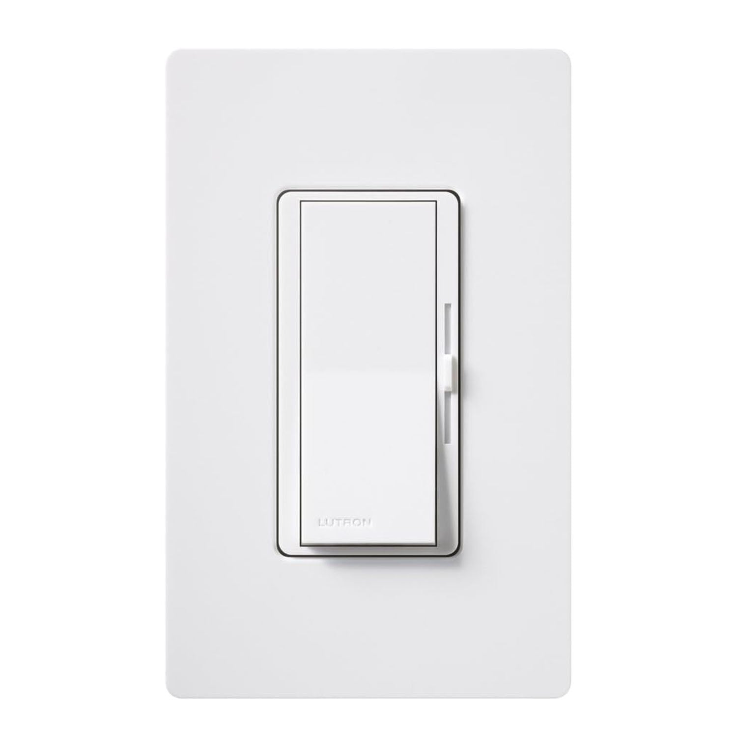 Diva 0-10V Dimmer Switch, Single Pole, 120V-277V LED/Fluorescent, Power Pack Required, White