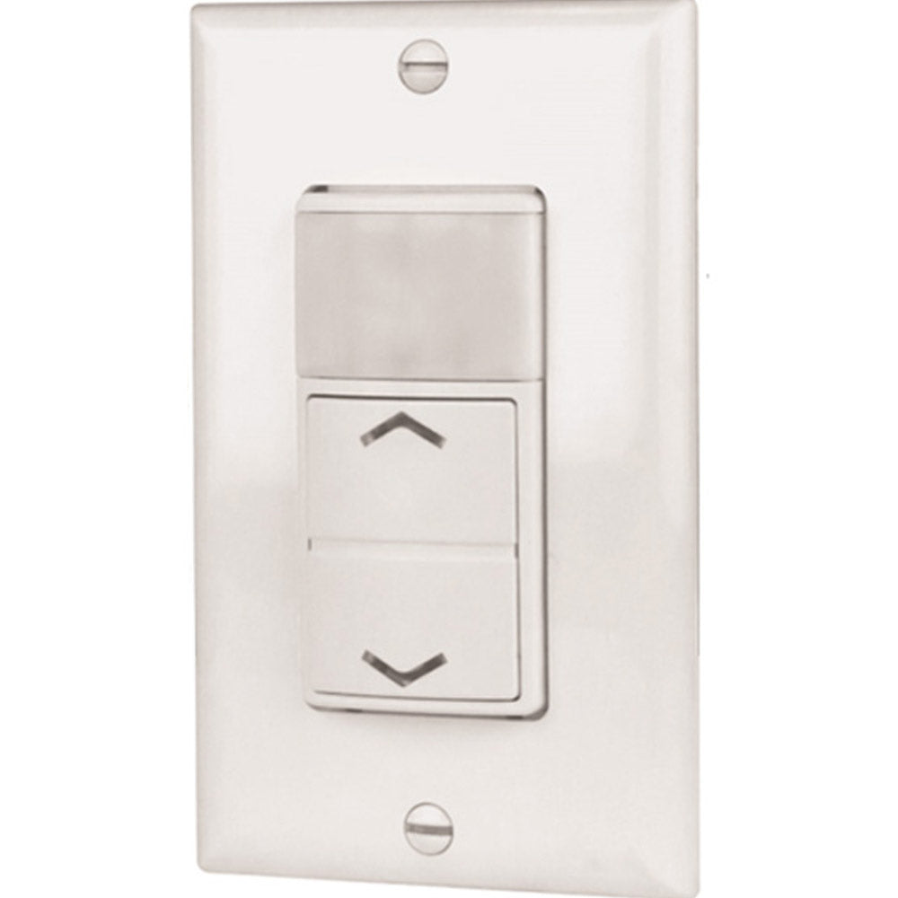 PIR 180º Occupancy|Vacancy Motion Sensor 0-10V Dimmer Switch, 800VA, 120-277V, White