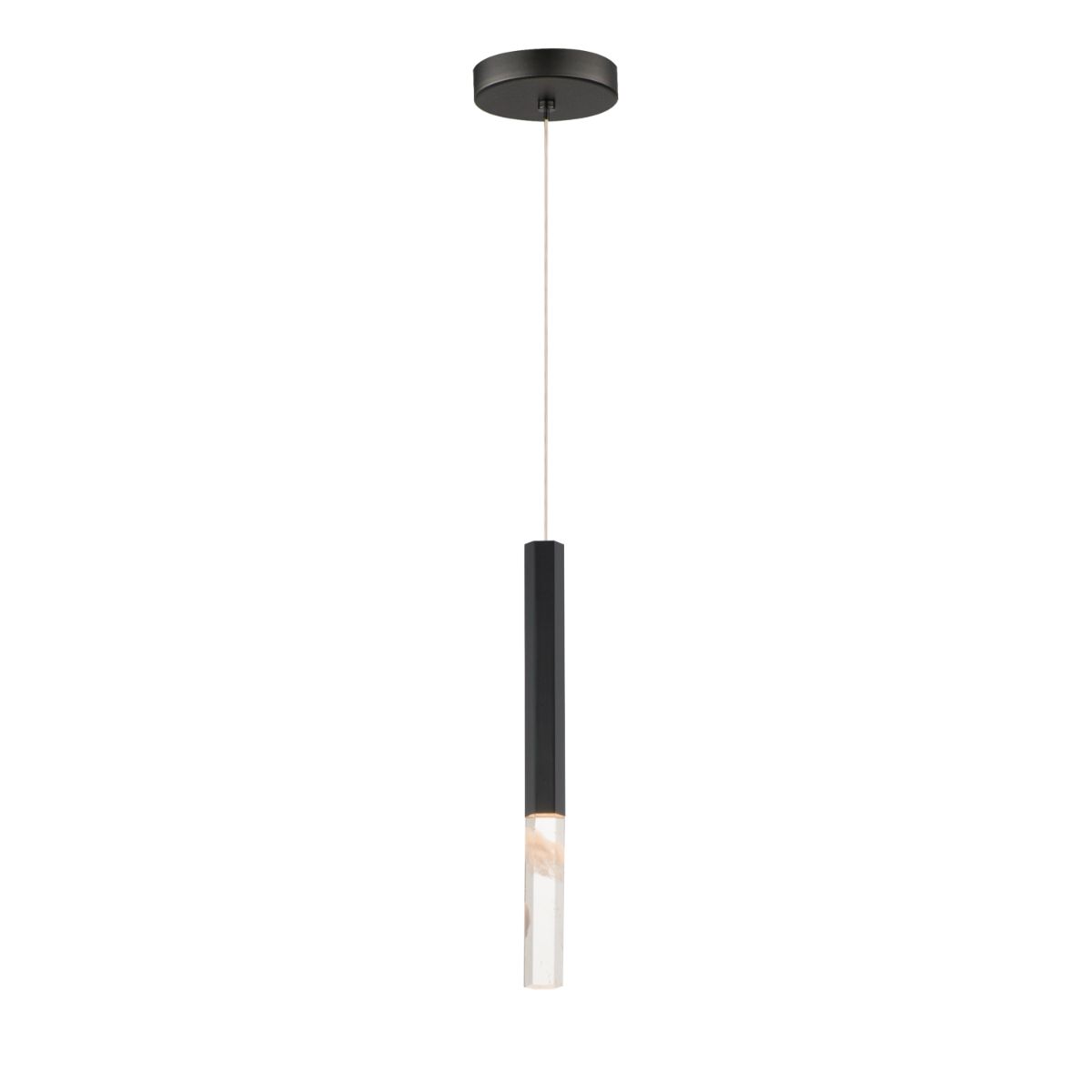 Diaphane 2 in. LED Pendant Light Black Finish