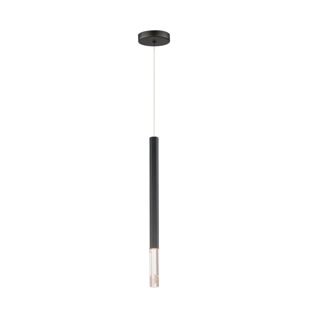 Diaphane 2 in. LED Pendant Light Black Finish