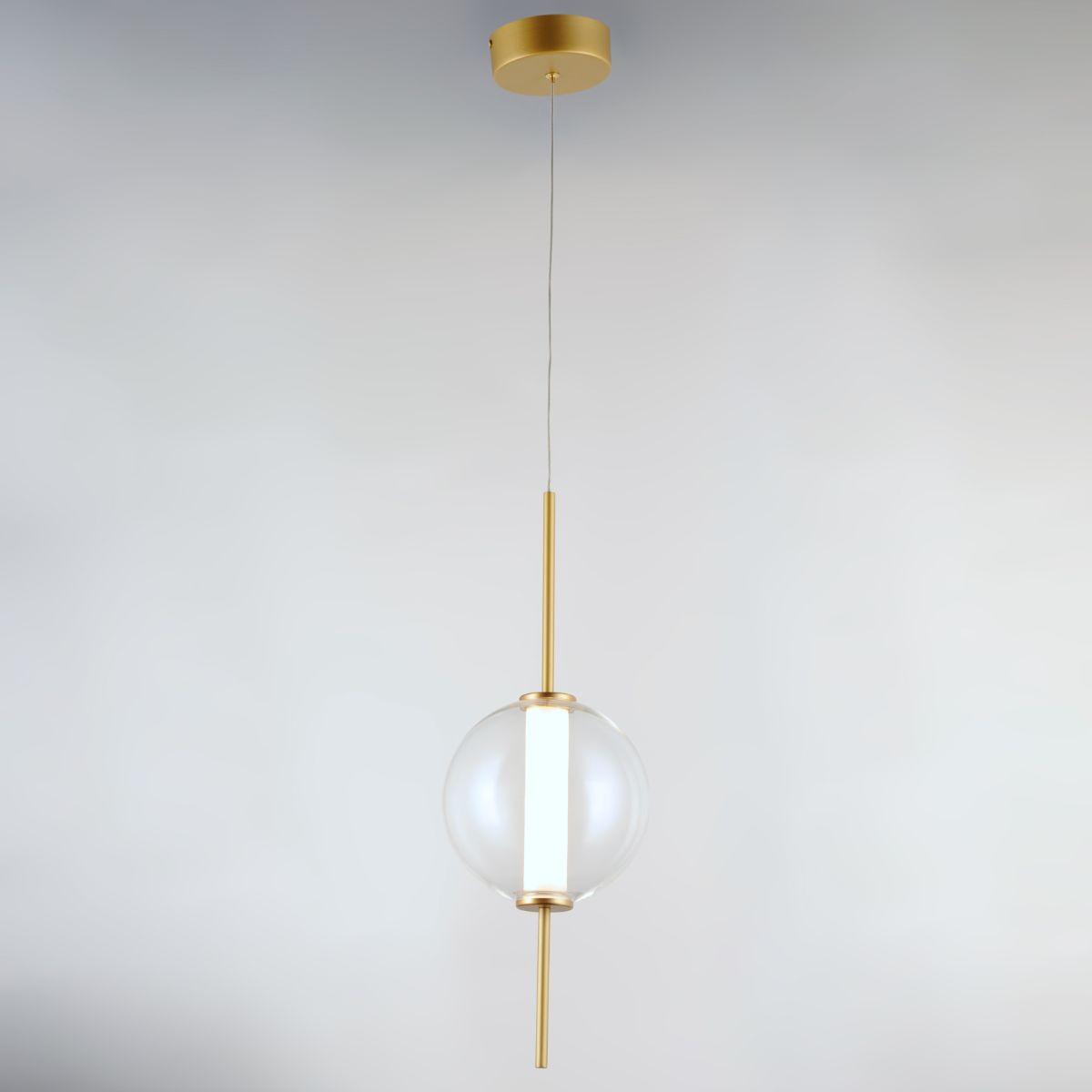 Axle 8 in. LED Pendant Light Gold Finish - Bees Lighting