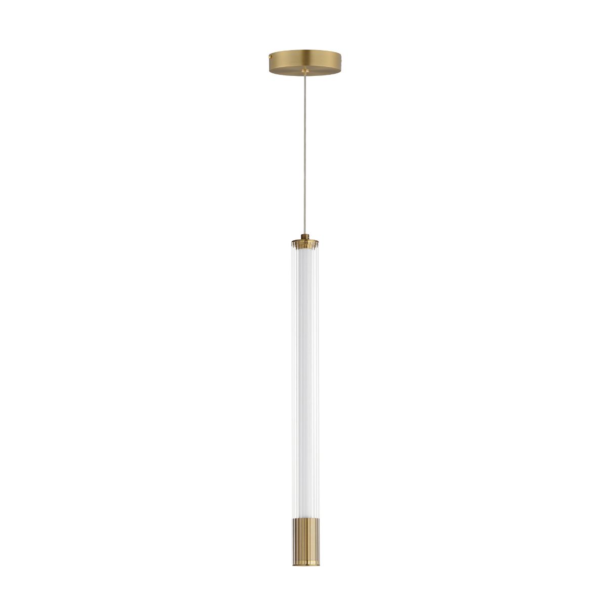 Cortex 2 in. LED Pendant Light Brass Finish