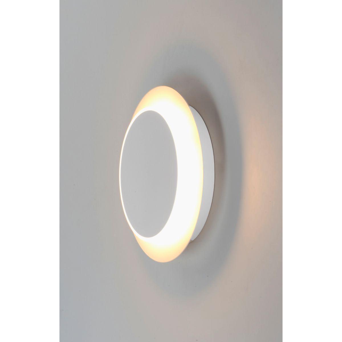 Revolver 10 in. LED Wall Light White finish - Bees Lighting