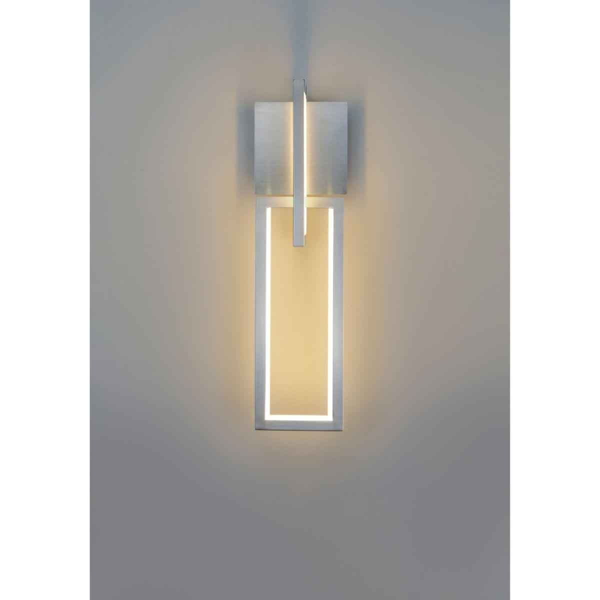 Link 20 in. 2 Lights LED Armed Sconce Nickel finish - Bees Lighting