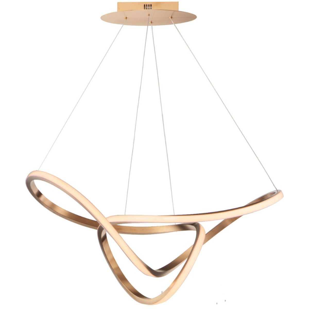 Perpetual 32 in. LED Pendant Light Gold finish - Bees Lighting