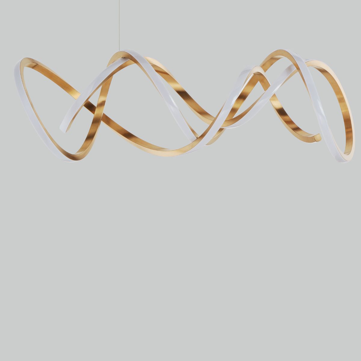 Signature 38 in. LED Pendant Light Gold Finish - Bees Lighting