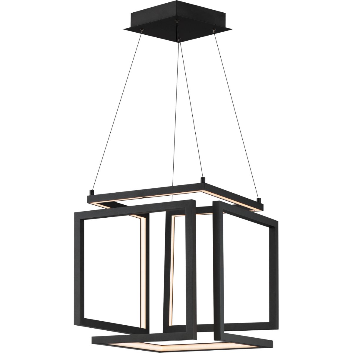 Penrose 16 in. LED Pendant Light Black finish - Bees Lighting