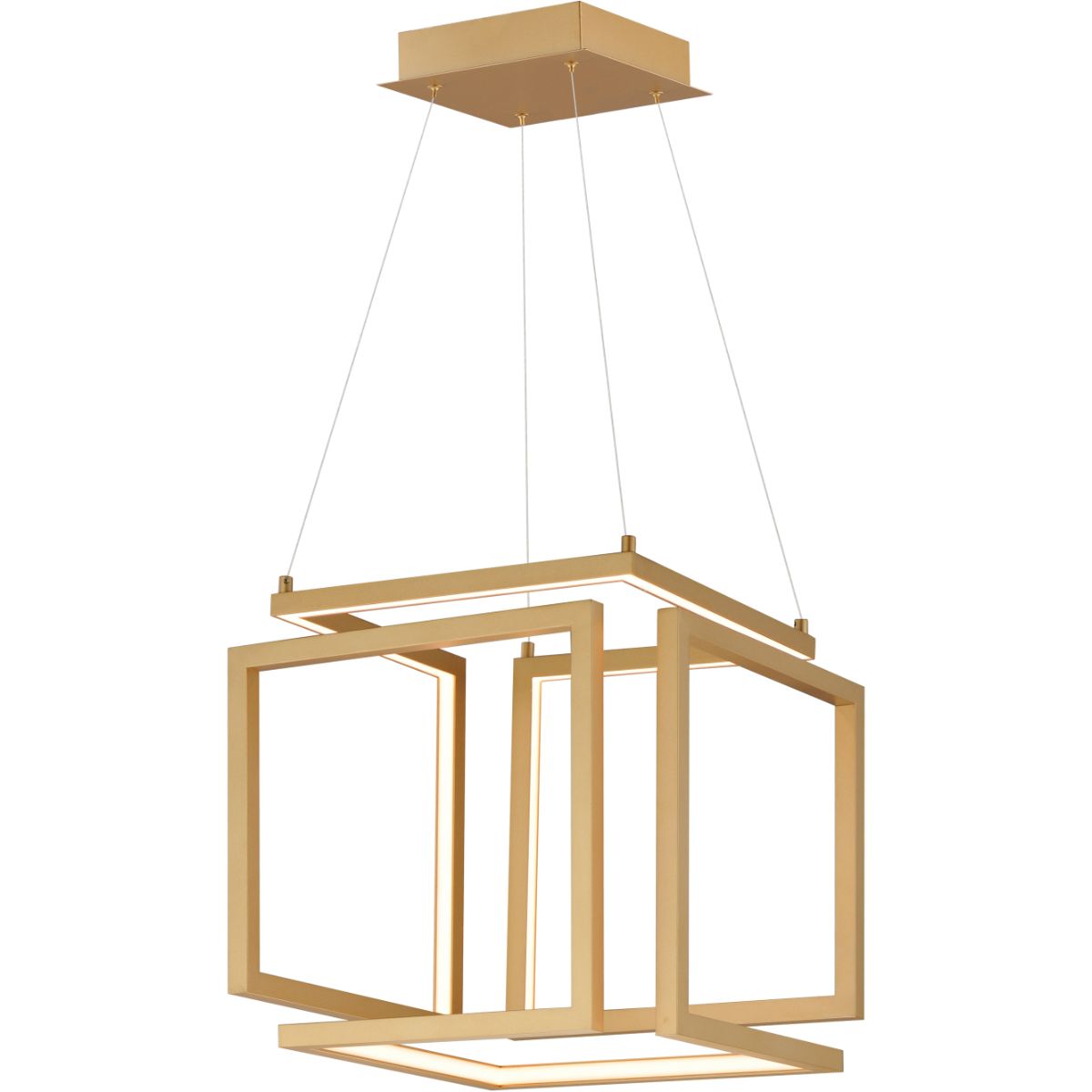 Penrose 16 in. LED Pendant Light Gold finish - Bees Lighting