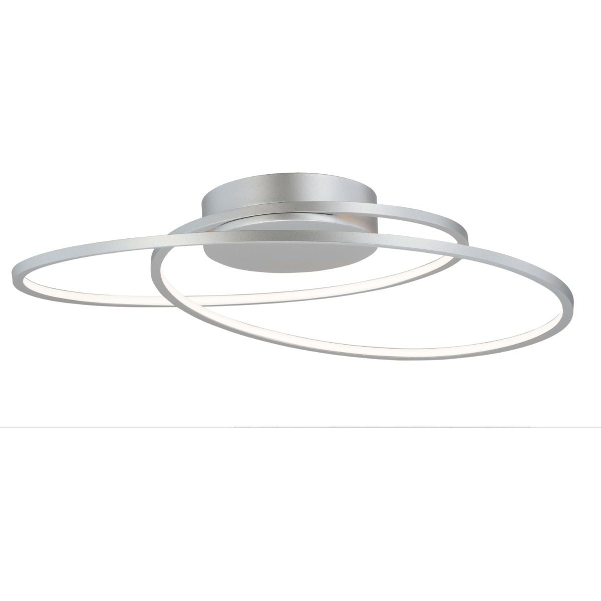 Cycle 25 in. LED Flush Mount Light Silver Finish - Bees Lighting