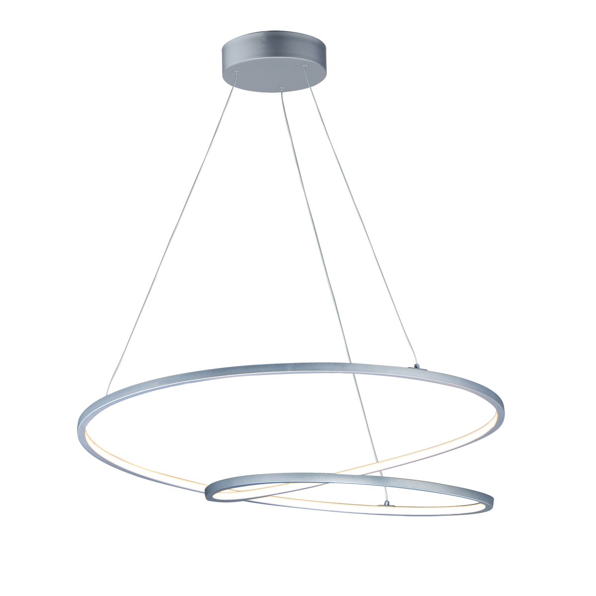 Cycle 32 in. LED Pendant Light Silver finish - Bees Lighting