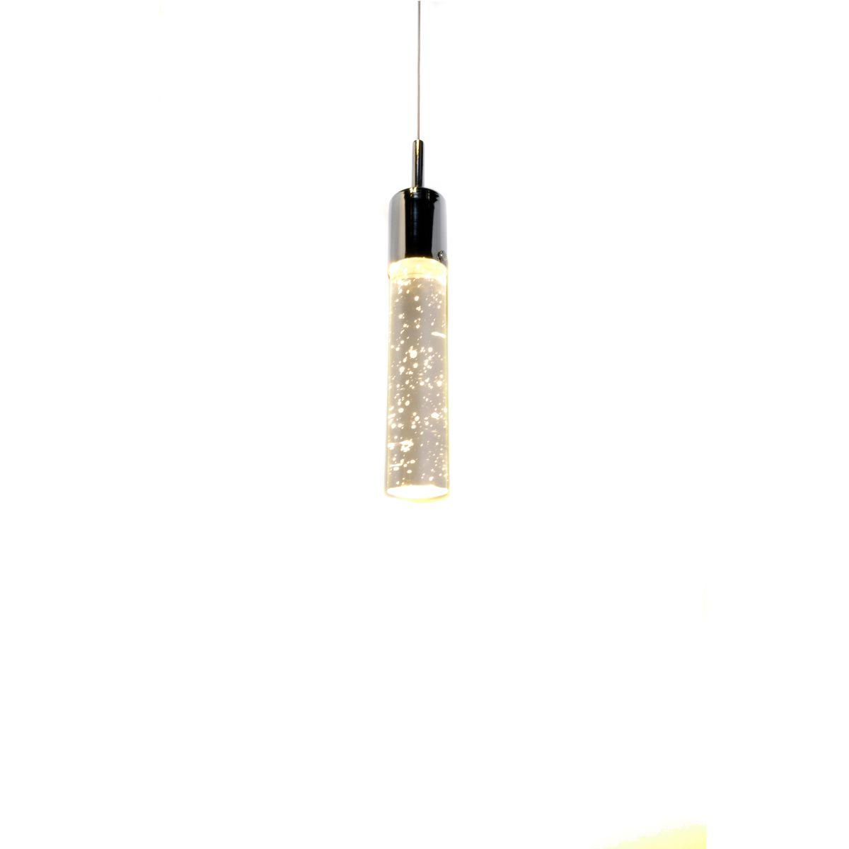 Fizz IV 14 in. 5 Lights LED Pendant Light Chrome finish - Bees Lighting