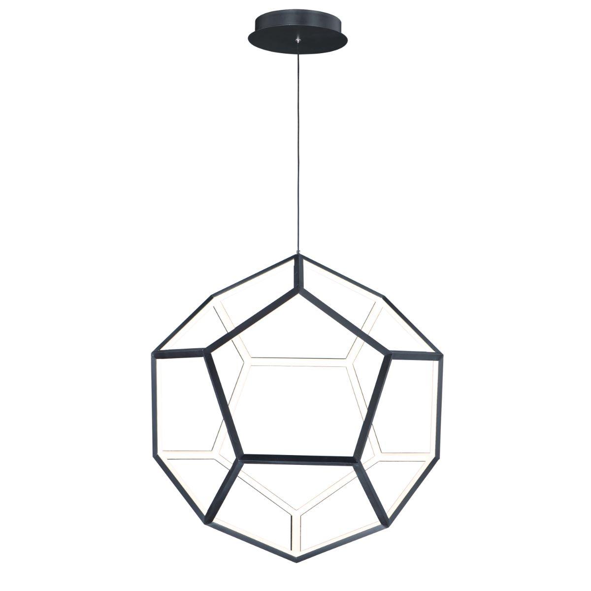 Penta 28 in. LED Pendant Light Black finish - Bees Lighting