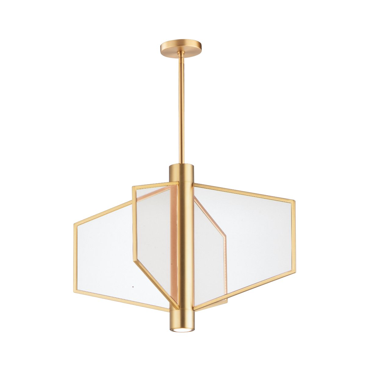 Telstar 26 in. 4 Lights LED Pendant Light Brass Finish - Bees Lighting