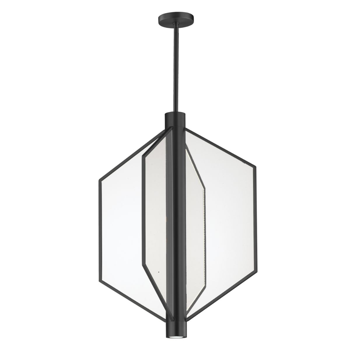 Telstar 22 in. 4 Lights LED Pendant Light Black Finish - Bees Lighting