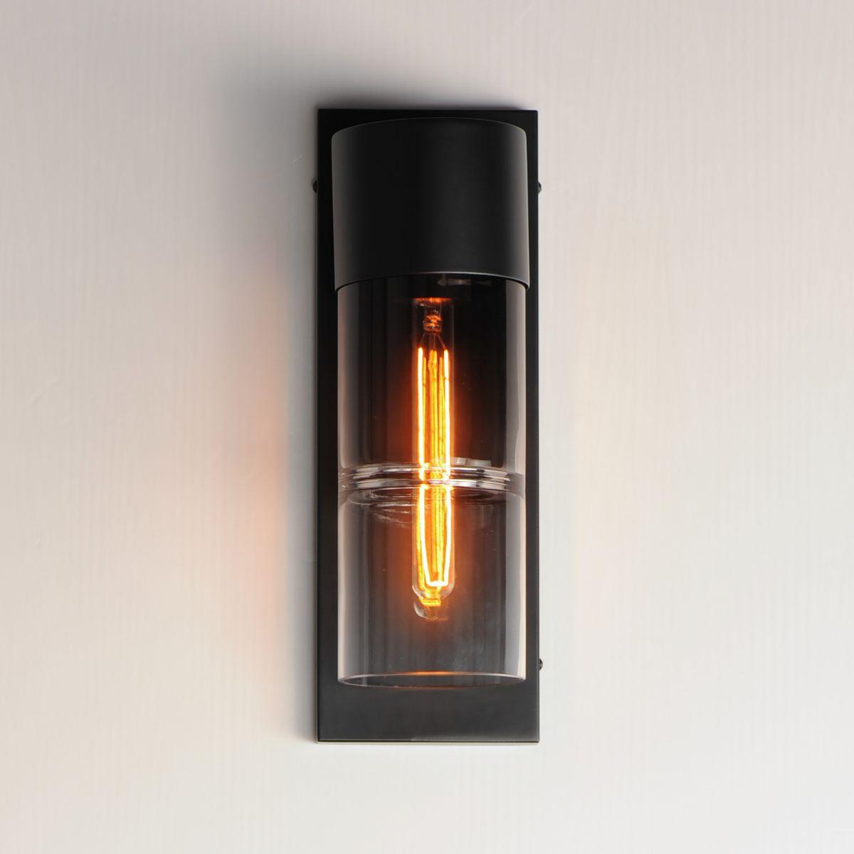 Smokestack 17 in. LED Outdoor Wall Sconce Black Finish - Bees Lighting