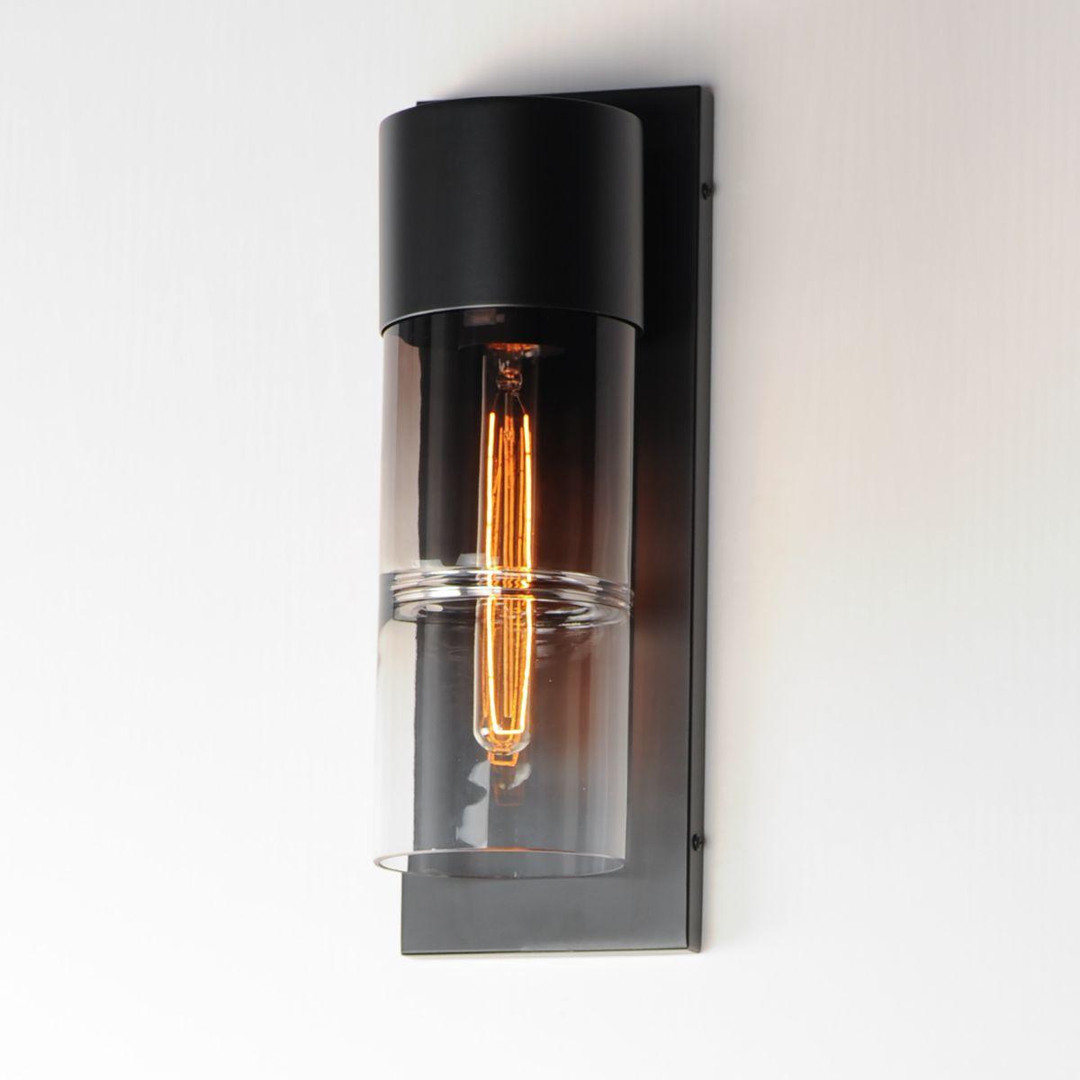 Smokestack 17 in. LED Outdoor Wall Sconce Black Finish - Bees Lighting