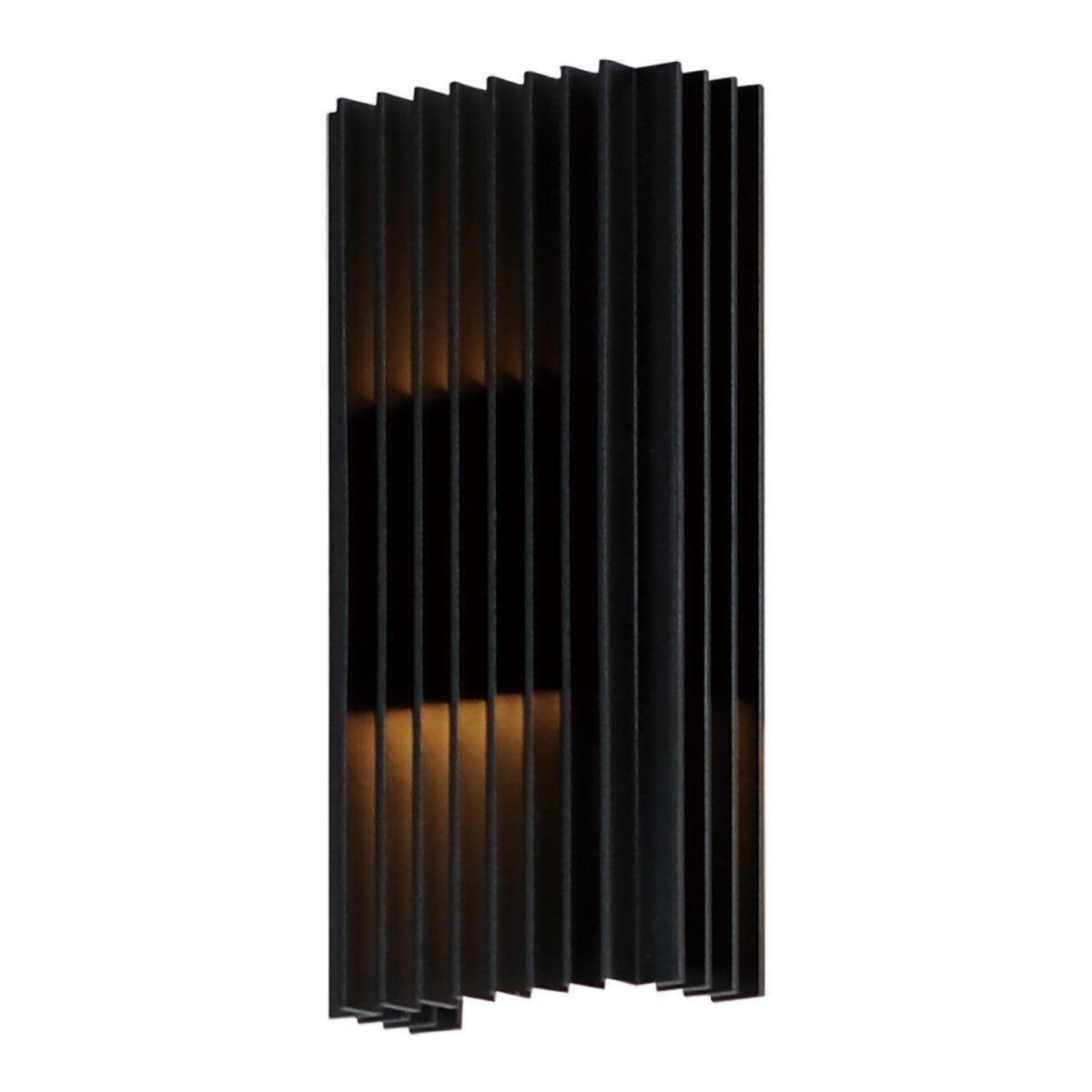 Rampart 12 in. LED Outdoor Wall Sconce 3000K Black Finish - Bees Lighting